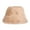 Khaki, variant on Limei Women Faux Fur Fisherman Hat Winter Warm Bucket Hat Plush Big Brim Hat