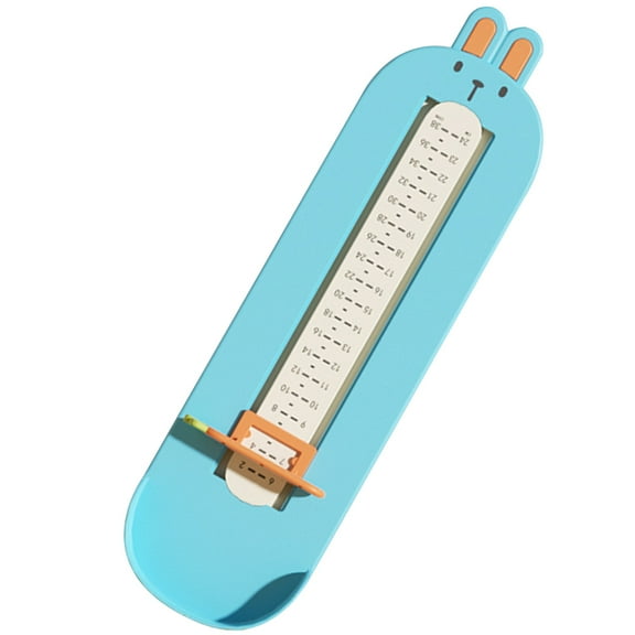BESTOYARD Foot Length Measuring Ruler Blue ABS Plastic 1Set