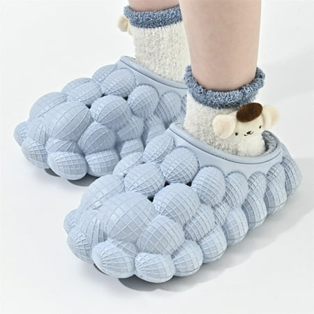 

Funny Lychee Bubble Slippers Home Massage Slippers Soft Pillow Stress Relief Slide Sandals House Slippers for Women Men