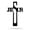 Black, variant on Jesus Cross Wall Art - Inspirational Metal Sign for Home Decor (Rust)