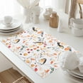 thumbnail image 5 of Autumn Cute Placemats Set of 6 Bird Standing on Branch Colorful Leaf Fruit Flower Heat Insulated Linen Place Mats, Washable Stain-Proof Table Mats for Dining Tables Holiday Decor 13x19inch, 5 of 9