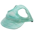 thumbnail image 2 of Ear Hole Dog Baseball Cap Adjustable Neck Strap Outdoor Sun Hat for Small Medium Dogs Green S, 2 of 9