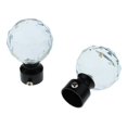 thumbnail image 2 of 4PCS Cristal Fenêtre Rideau Tige / Tête d'Extrémité de Pôle pour 28mm Dia. Pole, 2 of 8