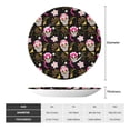 thumbnail image 2 of Kdxio Skull Daisy Bone China Decorative Plate Ceramic Decorative Plate for Home Office Wall Stand Decorative Plates for Home Bedroom-6in, 2 of 6