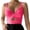 Hot Pink, variant on Tank Tops for Women,Low Cut Sports Camisole Elastic Tight Fit Back Lace Up Suspender Casual Vest Top,Camisole Tops for Women,Hot Pink,S