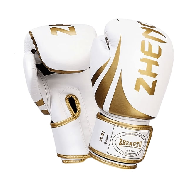 Guantes De Box Bloosom Para Kickboxing,strap Velcro Dorado 12 Oz