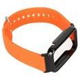 thumbnail image 3 of Silicone Watch Strap Band with Protective Bumper Case Replacement Accessory Fit for Mi Band 7 Pro Orange and Black Case, 3 of 14