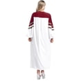 thumbnail image 3 of Aislor Robe d'Église pour Femmes Manches Longues Robe de Choeur Ample Robe Maxi de Ministre Prédicateur Bourgogne P, 3 of 7