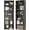 Black, variant on oneinmil Bookshelf 5-Tier Set of 2 Open Bookcase and Bookshelves Wooden Floor Standing Display Wide Storage Shelves Rack 60" Tall for Home Offices, Living Rooms, and Bedrooms, White
