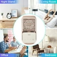 thumbnail image 3 of Djunllk Oscillating Cooling Fans That Blow Cold Air, Misting Fan, 2 Mist Modes, Desk Fan with Light,Portable Fan Evaporative Air Cooler, Quiet Personal Fan for Bedroom, 3 of 9