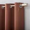 thumbnail image 6 of Sun Zero Nolan Energy Efficient Blackout Grommet Single Curtain Panel, 54" X 63", Terracotta Orange, 6 of 9