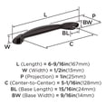 thumbnail image 4 of Amerock Intertwine 5-1/16 inch Center-to-Center Oil-Rubbed Bronze Cabinet or Furniture Pull, 10 Pack, 4 of 4