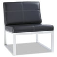 thumbnail image 6 of Alera Ispara Series Armless Chair, 26.38" x 31.13" x 30", Black Seat/Black Back, Silver Base -ALERL8319CS, 6 of 6