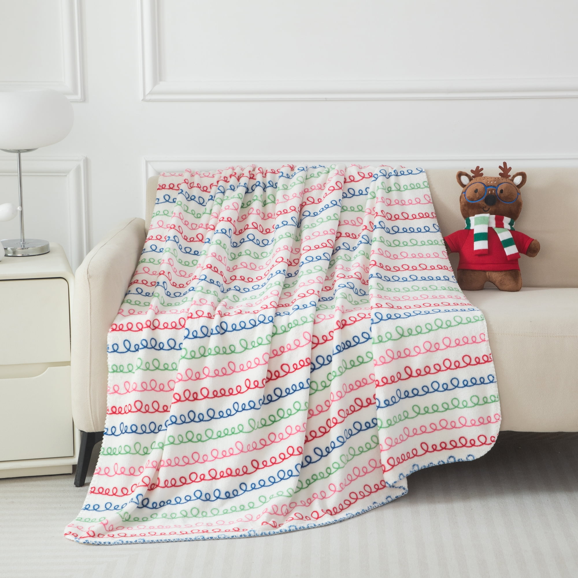 Ensemble de Coussin et Jeté Holiday Time