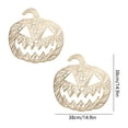 thumbnail image 3 of 2 Pack Halloween Placemats Hollow-Out Pumpkin Heat Resistant Non-Slip Woven Vinyl Table Mats for Dinner Party Kitchen Decor by MPOISVA, 3 of 6