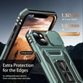 thumbnail image 5 of for iPhone 13 Mini Case with Screen Protector,Sliding Camera Cover,-Grade Cover with  Stand Phone Case 5.4" Pale Green, 5 of 13