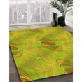 thumbnail image 3 of Ahgly Tapis de Zone Rond Lavable en Machine Intérieur Transitionnel Brun Doré Foncé, 3 Pieds Rond, 3 of 7