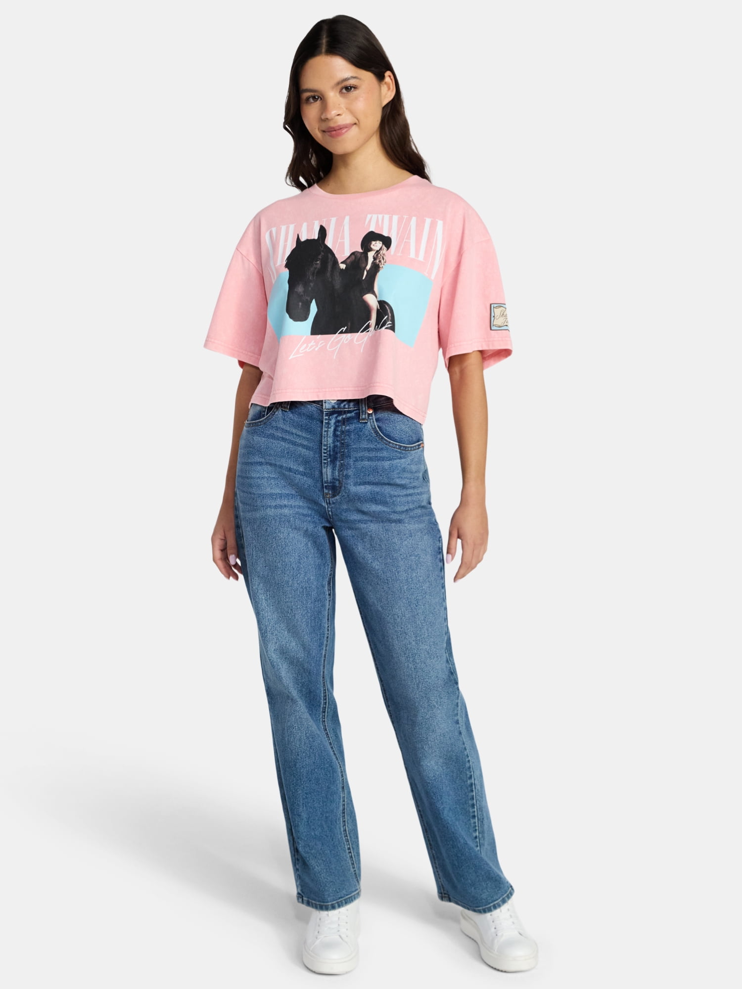 Shania Twain Women's Skimmer Tee with Short Sleeves, XXS-4X
