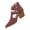 Brown, variant on Black Womens Fashionable Solid Color Versatile High Heels Chunky Heel Pointed Toe Buckle Beach Sandals
