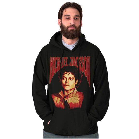 Michael Jackson Thriller Pop Portait Graphic Pullover Hoodie Brisco Brands S