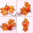 thumbnail image 1 of Otoño Servilletero Hecho A Mano Calabaza Hoja De Arce Servilleta Servilleta Hebillas Titular Para Halloween Acción De Gracias Boda Casa De Campo Ajuste De La Mesa Decoración,11 Feliz Sencillez, 1 of 3