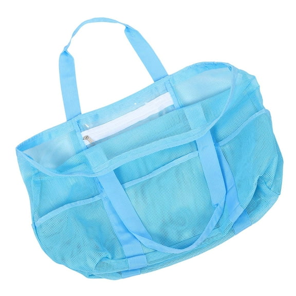 Handbags Zip Tote Mesh Beach for Lady Portable Toiletries Polyester Miss