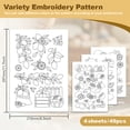 thumbnail image 2 of 30Pcs Lemon Water Soluble Hand Sewing Stabilizers 8.3"x11.7" Lemon Slices Embroidery Pattern Stabilizer 4 Sheets Fruit Stick and Stitch Embroidery Paper Sticker, 2 of 7