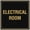 Black Gold, variant on Signs ByLITA Square Electrical Room Sign - Easy Installation | Durable Material (Black /Gold) - Small