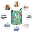 thumbnail image 6 of Balery Mushrooms Round Laundry Basket with Handles Waterproof Freestanding Laundry Hamper for Clothes Toys in the Dorm and Family-Medium, 6 of 8