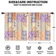 thumbnail image 2 of Blackout Kids Curtains,Pioneer Flower Childrens Insulated Curtains Set Of 2,Bedroom Essentials,Toddler Room Decor 52x63in(132x160cm), 2 of 4