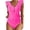 Pink, variant on GYUJNB Womens One Piece Swimsuits Cute Bathing Suit Ruffle V Neck Swimwear,XXL