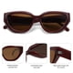 thumbnail image 4 of Lentes de Sol SOJOS de Moda con Montura en Ojo de Gato para Mujer, 4 of 5