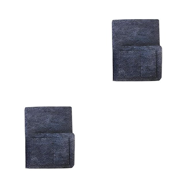 Cateissary Organizador de mesita de noche de fieltro, porta revistas, bolsillos, bolsa colgante, caja, alfombrilla de sofá, bolsa lateral, Gris oscuro 2piezas