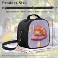 thumbnail image 5 of Jeiento Highland Cow School Backpack for Girls 4-6 6-8 Kids Bookbag with Lunch Box 3Pcs Set Elementary School bag Lunch Bag Pencil Case Boys Mushroom Preschool Back Packs Satchel Purple, 5 of 7
