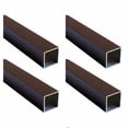 thumbnail image 6 of Brown Aluminum Square Tubing 4Pcs 25mm x 25mm x 560mm Long Wall Thickness 1mm, 4 Pack 1 inch 1" Aluminum Square Tube Brown Color 1 x 1 x 0.04 x 22.05" inch (Appr), 6 of 7