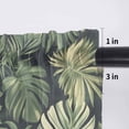 thumbnail image 5 of Palm Tree Leaves Valance Curtains for Kitchen/Living Room/Bathroom/Bedroom Window, Rod Pocket Small Topper Half Short Window Curtains Voile Sheer Scarf, Summer Tropical Green Botanical 42"x12", 5 of 8