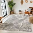 thumbnail image 4 of HomeRoots 558387 8 x 11 ft. Abstract Rectangle Area Rug, Gray & Ivory, 4 of 11