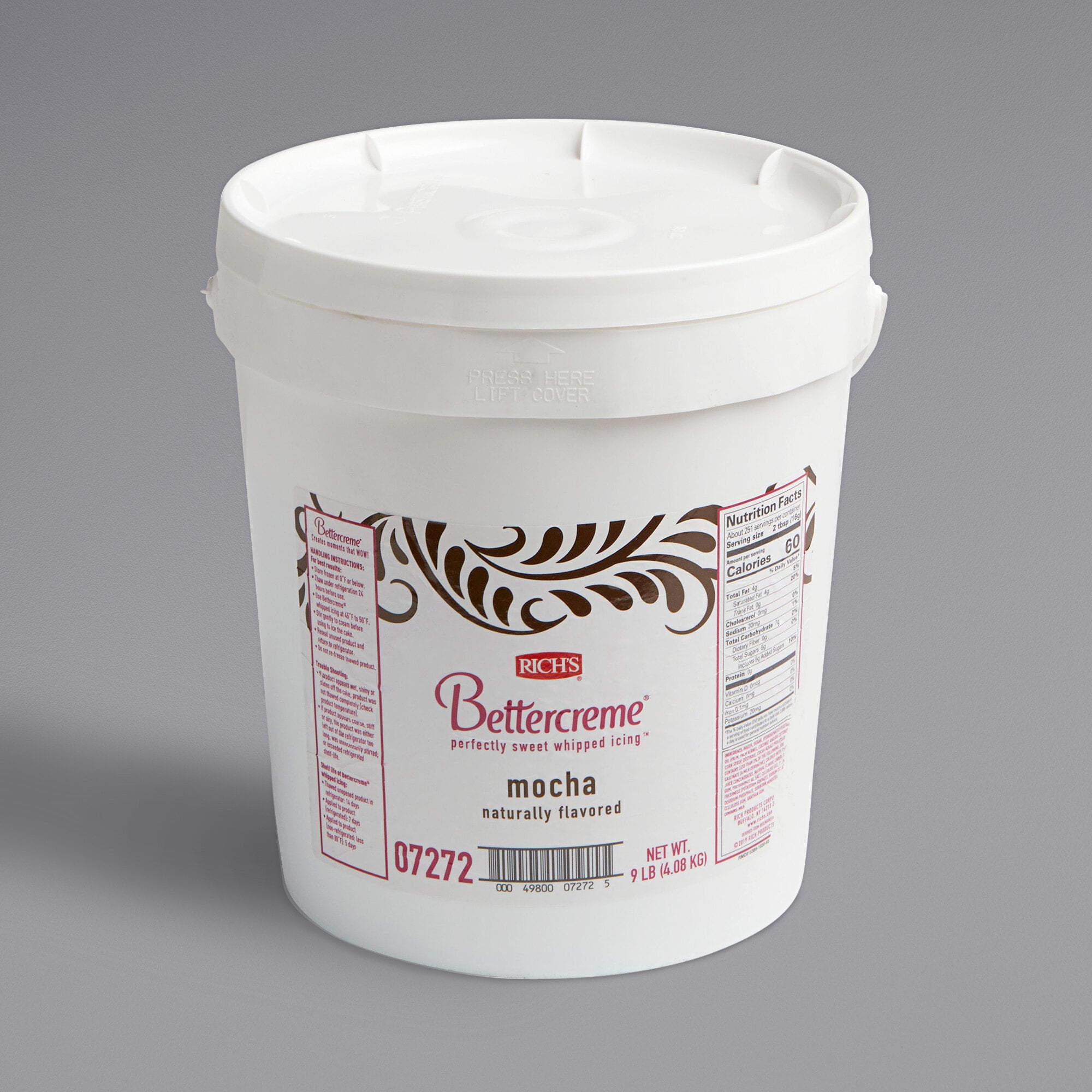 Rich's Bettercreme Mocha Whipped Icing - 9 lb. Pail - Walmart.ca