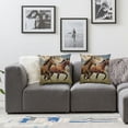 thumbnail image 3 of Nawypu Set of 2 Throw Pillow Covers Horse Running Waist Horses Armchair Simply Creative Cartoon Animal Night Decorative Pillow Cases Home Decor Square  Pillowcases, 3 of 6