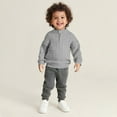 thumbnail image 6 of SGMVNU Boys and Girls Winter Warm Cable Knit Sweaters Cute Turtle Neck Casual Quarter Zip Pullover Knit Tops Kids Sweater(Size 10-11 Years,Grey), 6 of 8