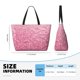 thumbnail image 4 of Fotbe Pink Glitter Bolsa de Viaje para Playa - Resistente al Agua, Bolsa Tote de Gran Capacidad y Ligera con 7 Bolsillos para Mujeres y Hombres, 4 of 7