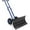 Blue, variant on Lumiparty Snow Shovel with Wheels, Heavy Duty Double Rod Wheeled Snow Pusher with 29"W X 14.2"H Metal Blade, Angle & Height Adjustable Handle for Driveway Sidewalk Yard, Blue