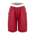 thumbnail image 5 of Babysbule Women Shorts Women's Summer Print Five Points Large Size Cotton Linen Pants Casual Pants Shorts, 5 of 6