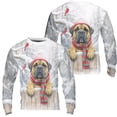 thumbnail image 3 of Playful Bullmastiff Welcomes Winter Snowy Day with Cardinal Bird All Over Print 3D Sweatshirt Unisex Merch Dog Lover - 2017, 3 of 6