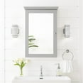 thumbnail image 3 of Crosley Lydia Mirrored Wall Cabinet in Gray, 3 of 12