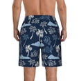 thumbnail image 3 of Kdxio Hawaii Palms Pattern Mens Casual Shorts - Drawstring Summer Beach Sports Shorts for Men, 3 of 9