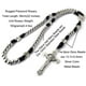 thumbnail image 2 of Collar con forma de rosario en forma de paracord HanlinCC de acero inoxidable para hombre, 2 of 9