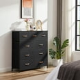 thumbnail image 7 of Bigroof Wide dresser 9-Drawer Dresser for Bedroom - Black Fabric - Closet Organizers and Storage - Chest of Drawers for Bedroom, 7 of 7