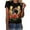 Black, variant on Aboser Horse Racing T Shirts for Women Plus Size Summer Tshirts Trendy Race Horse Graphic Tees Casual Short Sleeve T-Shirt Loose Fit Tops