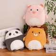 thumbnail image 2 of Lindos animales de peluche Squishy Animal cilíndrico cuerpo almohada Super suave dibujos animados abrazando juguete regalos Kawaii almohada oso de fresa Juguete, 2 of 6